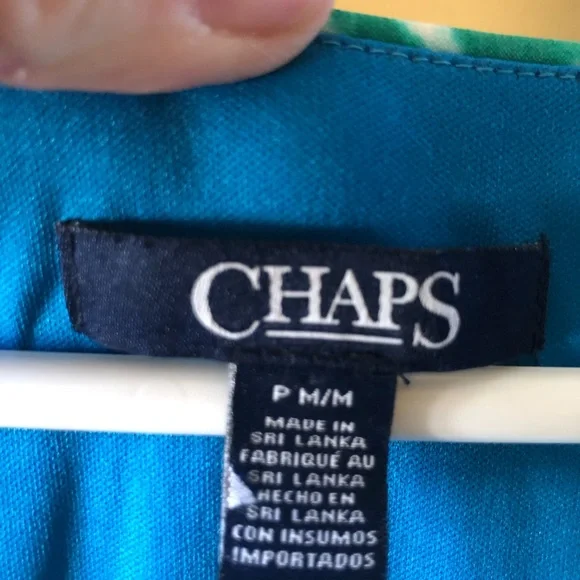 Chaps tropical Blue, Purple and Green Patterned Maxi Dress - Picture 5 of 6